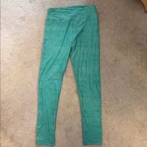 LuLaRoe Women's Teal Leggings